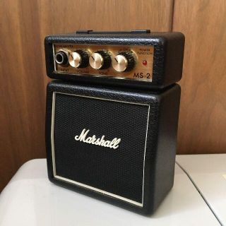 Marshall ギターアンプ マーシャル ミニ MS-2　値下げ！(ギターアンプ)