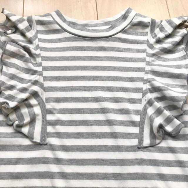 Rope' Picnic(ロペピクニック)の新品◇ロペピクニック 長袖 Tシャツ 130 ライトグレー　ロンT キッズ/ベビー/マタニティのキッズ服女の子用(90cm~)(Tシャツ/カットソー)の商品写真