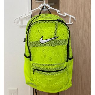 【未使用品】NIKE ネオンイエローメッシュリュック バックパック