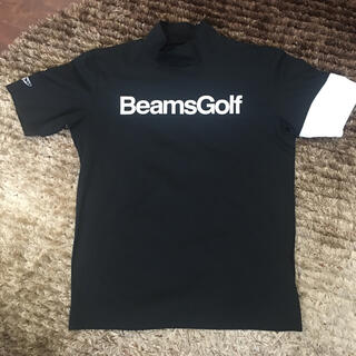 ビームス(BEAMS)のBeams Golf ハイネックシャツ 黒 美品(ウエア)