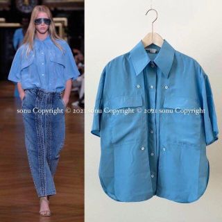 ステラマッカートニー(Stella McCartney)の2020SS ステラマッカートニーStella McCartneyシルク シャツ(シャツ/ブラウス(半袖/袖なし))