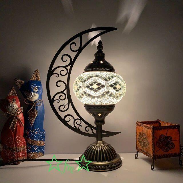 ボヘミア調トルコテーブルランプ モロッコ風照明スタンドライト