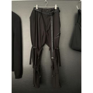 ヨウジヤマモト(Yohji Yamamoto)の美品 S’YTE レーヨン×ポリギャバ バンテージパンツ(スラックス)