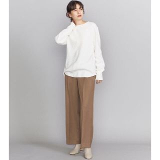 ビューティアンドユースユナイテッドアローズ(BEAUTY&YOUTH UNITED ARROWS)の★ももじり様専用★サテンタックワイドパンツ(カジュアルパンツ)