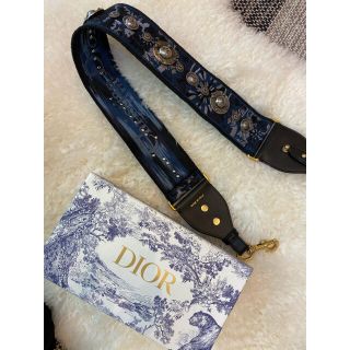 ディオール(Dior)のChristian Dior 刺繍ストラップ(ショルダーバッグ)