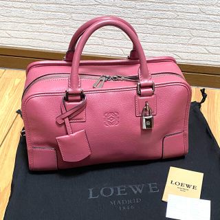 ロエベ(LOEWE)のロエベ　アマソナ28  スモーキーピンク限定カラー  ハンドバッグ(ハンドバッグ)