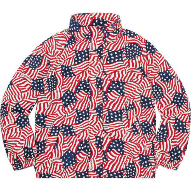 SUPREME RAGLAN COURT JACKET FLAGS サイズ Mナイロンジャケット