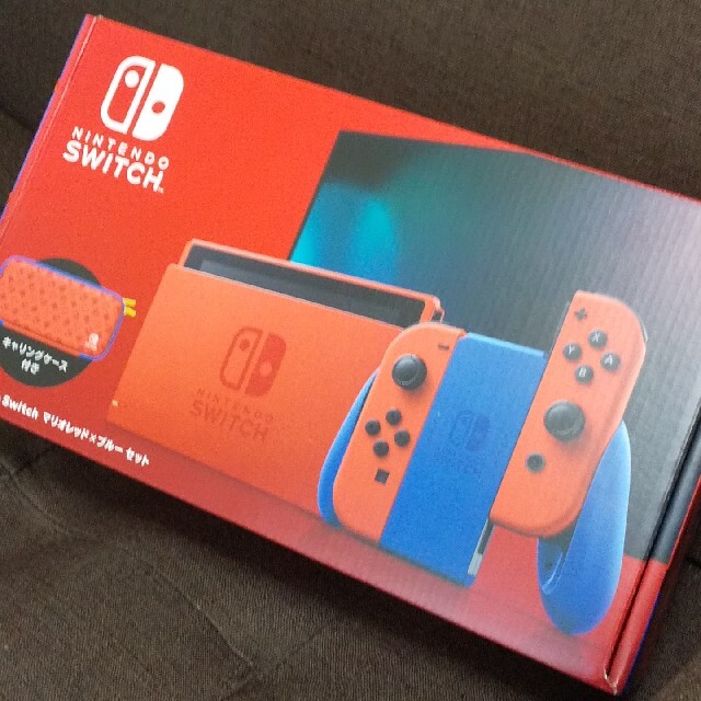 新品 Nintendo Switch 本体 マリオ レッド×ブルーエンタメ/ホビー