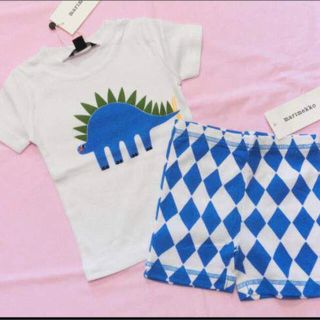 マリメッコ(marimekko)の新品　マリメッコ　80cm/12M 恐竜半袖&パンツセット(その他)