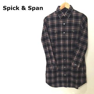 スピックアンドスパン(Spick & Span)のSpick & Span チェック柄シャツワンピース　サイズFREE(その他)