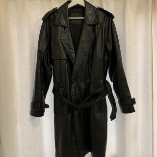 ドレスドアンドレスド(DRESSEDUNDRESSED)のvintage  leather trench coat(トレンチコート)