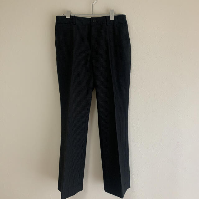 しまむら(シマムラ)のリクルートスーツ 3点セット ジャケット パンツ スカート 黒 ストライプ レディースのフォーマル/ドレス(スーツ)の商品写真