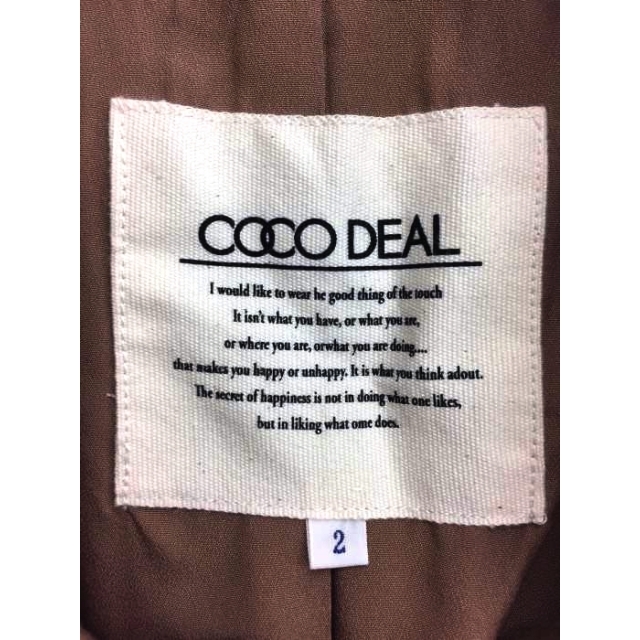 COCO DEAL(ココディール)のCOCO DEAL（ココディール） チェスターコート レディース アウター レディースのジャケット/アウター(チェスターコート)の商品写真