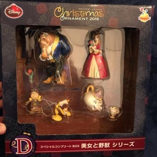 ディズニー　美女と野獣　クリスマスオーナメント　フィギュア(キャラクターグッズ)