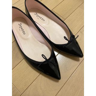 レペット(repetto)のレペット　ブリジット　パテント黒　40サイズ(バレエシューズ)