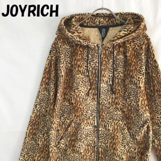 ジョイリッチ(JOYRICH)のジョイリッチ ダブルジップ パーカー 起毛 総柄 タイガー柄 アニマル柄 M(パーカー)