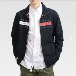 トミーヒルフィガー(TOMMY HILFIGER)の今季最新 トミー ヒルフィガー  ロゴジップアップパーカー(スウェット)