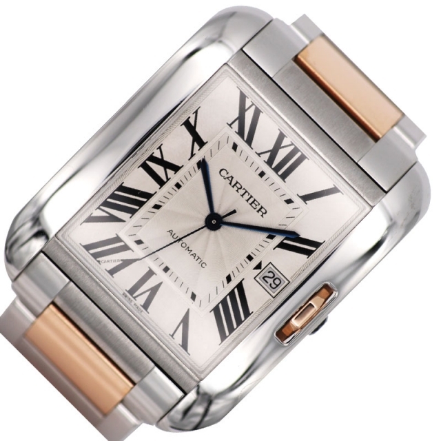 カルティエ Cartier タンクアングレーズ LM 腕時計 メンズ腕時計(アナログ)