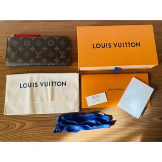 ルイヴィトン(LOUIS VUITTON)の美品 Louis Vuitton ルイヴィトン 長財布 レッド (財布)