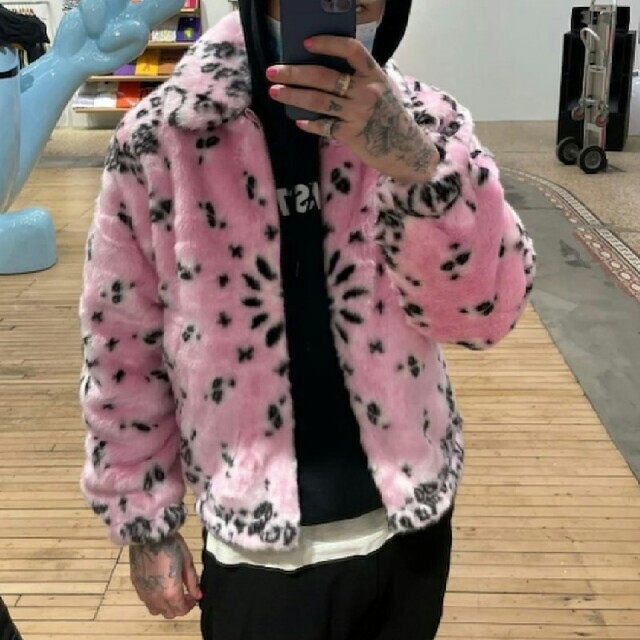 Supreme Bandana Faux Fur Bomber Jacketブルゾン