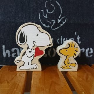 ピーナッツ(PEANUTS)のスヌーピー ウッドストック ウッドオブジェ インテリア(インテリア雑貨)