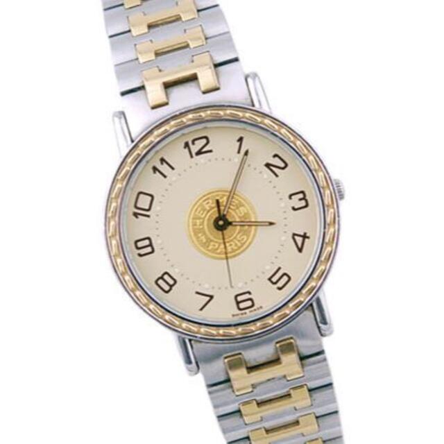 あなたにおすすめの商品 Hermes - LON　エルメス　セリエ　コンビ　アイボリー　文字盤　クォーツ　ウォッチ 腕時計