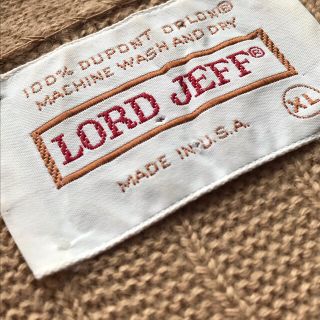 70s LORD JEFF ロードジェフ　ヴィンテージ  古着　カーディガン(カーディガン)