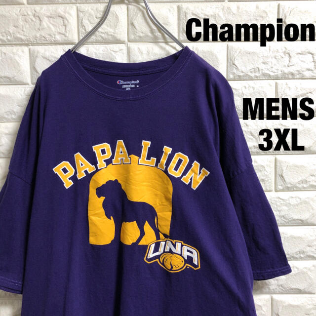 Champion(チャンピオン)のチャンピオン　チームロゴ　半袖Tシャツ　メンズ3XLサイズ メンズのトップス(Tシャツ/カットソー(半袖/袖なし))の商品写真