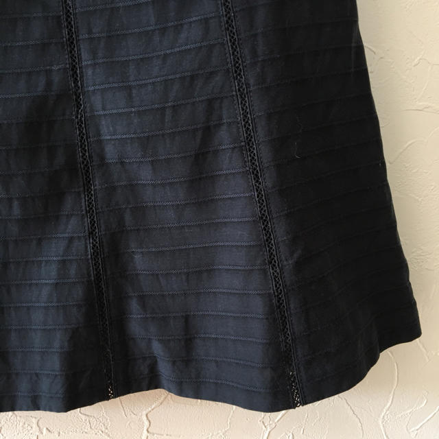 NATURAL BEAUTY BASIC(ナチュラルビューティーベーシック)の★NNBナチュビュー 濃紺夏物スカート★ レディースのスカート(ひざ丈スカート)の商品写真