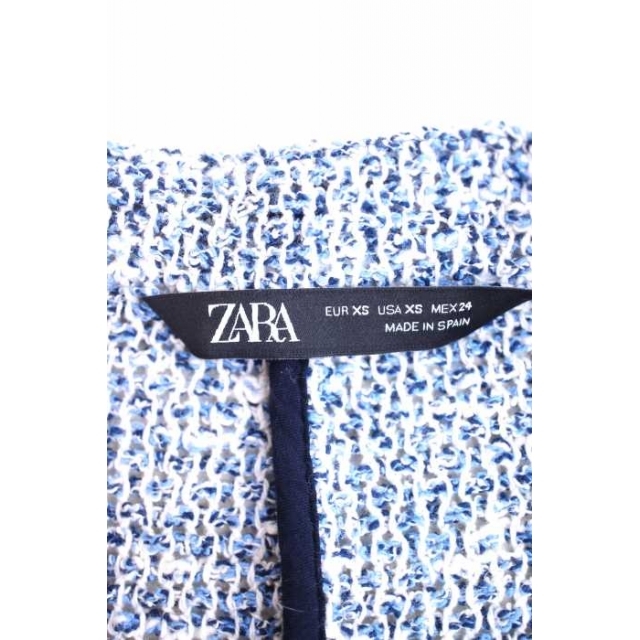 ZARA(ザラ)のZARA（ザラ） ミックスニットダブルテーラード レディース アウター レディースのジャケット/アウター(テーラードジャケット)の商品写真