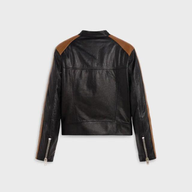 CELINE - celine セリーヌ カフェレーサー バイカラーレザー CELINE - celine セリーヌ カフェレーサー バイカラーレザー