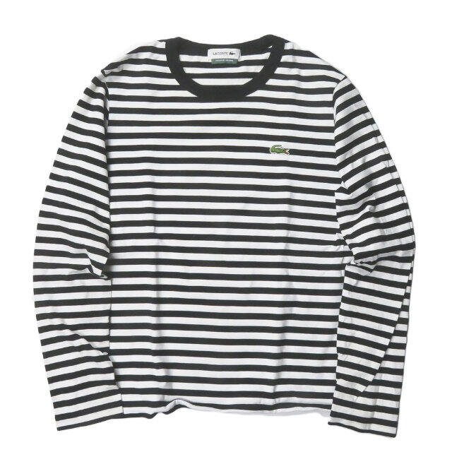 LACOSTE(ラコステ)のLACOSTE x BEAMS BOY ボーダーロングスリーブカットソー レディースのトップス(Tシャツ(長袖/七分))の商品写真