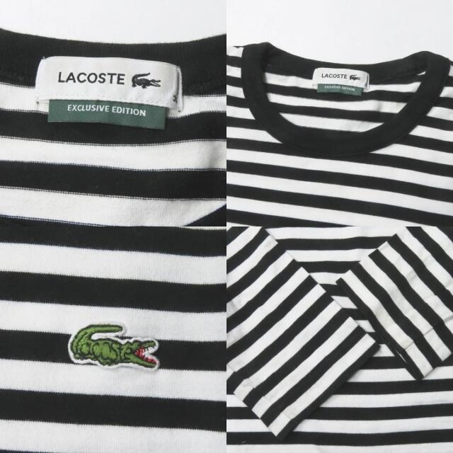LACOSTE(ラコステ)のLACOSTE x BEAMS BOY ボーダーロングスリーブカットソー レディースのトップス(Tシャツ(長袖/七分))の商品写真
