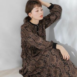 サニーレーベル(Sonny Label)の【新品】ダマスクプリントワンピース(ロングワンピース/マキシワンピース)