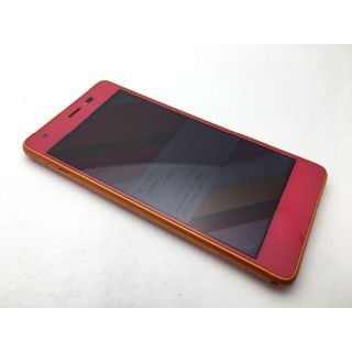 キョウセラ(京セラ)のSIMフリー中古au Qua phone QZ KYV44 カシスピンク100(スマートフォン本体)