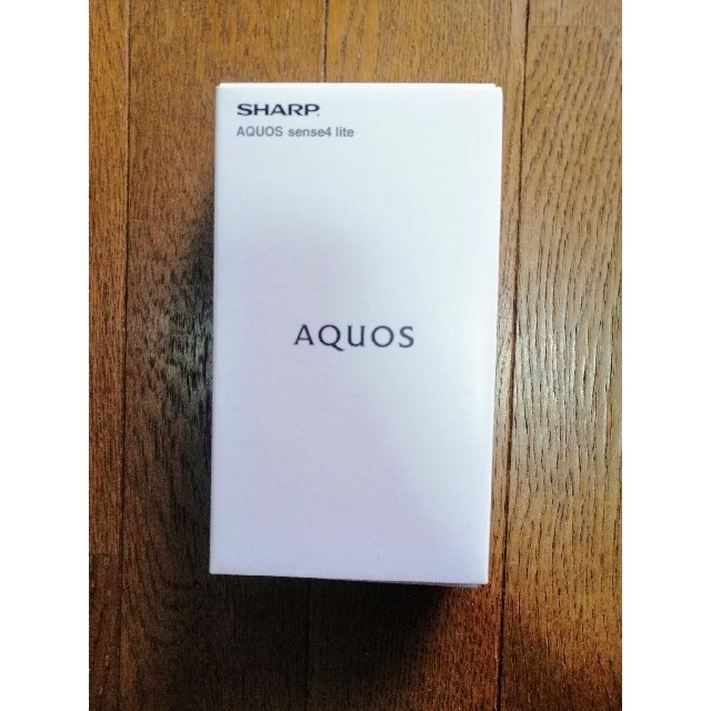 AQUOS(アクオス)の【新品】SHARP AQUOS sense4 lite SH-RM15 ブラック スマホ/家電/カメラのスマートフォン/携帯電話(スマートフォン本体)の商品写真