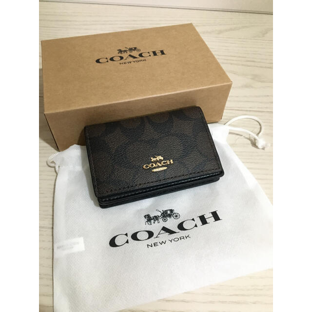 【新品･未使用】コーチcoach 名刺入れ/カードケース　箱あり