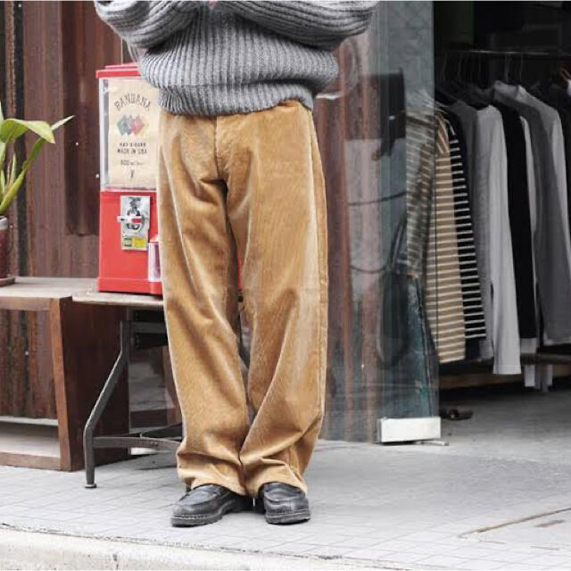 美品 AURALEE コーデュロイワイドパンツ 1 M オーラリー コモリ (税込