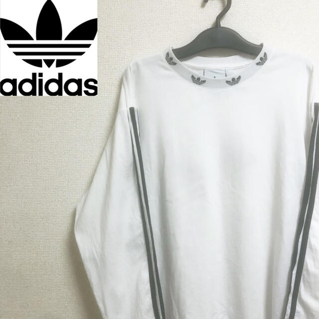 adidas(アディダス)の【超激レア】adidasOriginal アディダス Tシャツ 長袖 カットソー メンズのトップス(Tシャツ/カットソー(七分/長袖))の商品写真