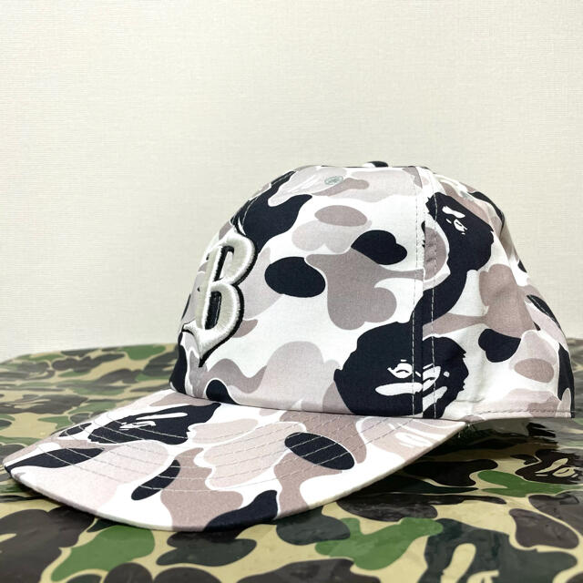 A Bathing Ape パープルカモ キャップ NIGO期