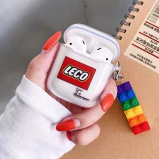 レゴ(Lego)の‼️残り1個‼️AirPods ケース チャーム付 Lego(ヘッドフォン/イヤフォン)