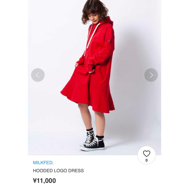 MILKFED.(ミルクフェド)の【MILKFED.】HOODED LOGO DRESS❤️ レディースのワンピース(ひざ丈ワンピース)の商品写真