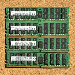 動作品抜き取り：SK hynix 16GB DDR4 RDIMM 4枚セット⑥Registered