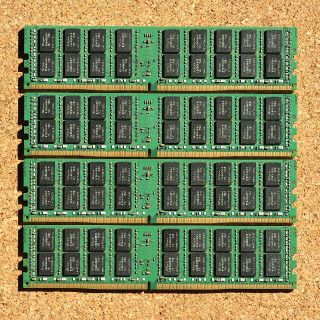 動作品抜き取り：SK hynix 16GB DDR4 RDIMM 4枚セット⑤Registered