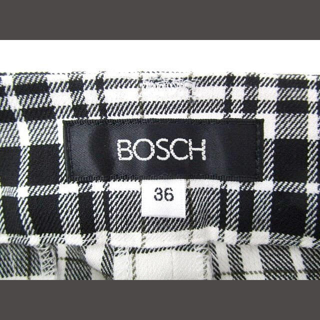 BOSCH(ボッシュ)のボッシュ BOSCH テーパードパンツ ストレッチ ジップ チェック レーヨン混 レディースのパンツ(その他)の商品写真