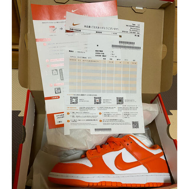 NIKE(ナイキ)のNIKE DUNK LOW SP "SYRACUSE" 国内正規品 メンズの靴/シューズ(スニーカー)の商品写真