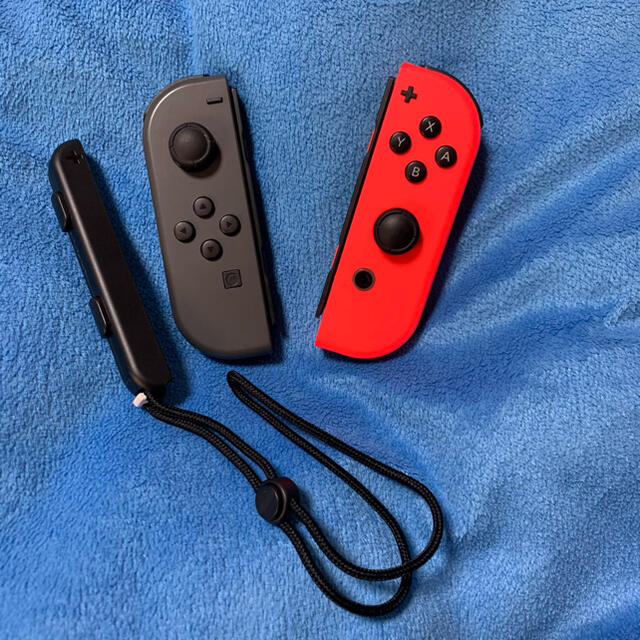 Switch コントローラー ジャンク品 レッド グレー 2本セット