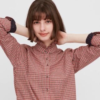 ユニクロ(UNIQLO)のユニクロ　紗栄子　シャツ　ブラウス🌹(シャツ/ブラウス(長袖/七分))