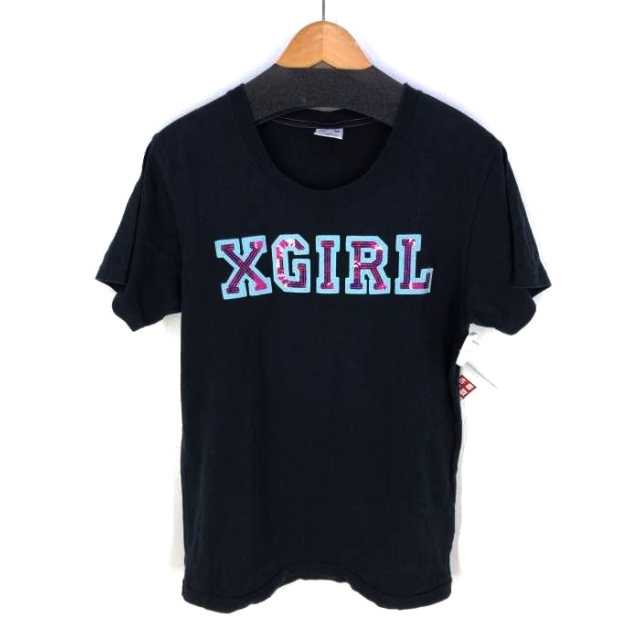 X-girl(エックスガール)のX-girl（エックスガール） ロゴスパンコール  レディース トップス レディースのトップス(Tシャツ(半袖/袖なし))の商品写真