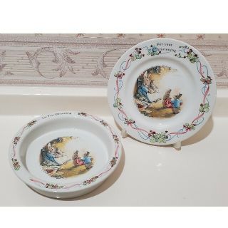 ウェッジウッド(WEDGWOOD)のお値下げ❗Wedgewoodクリスニング　ピーターラビットプレートオートミール皿(食器)